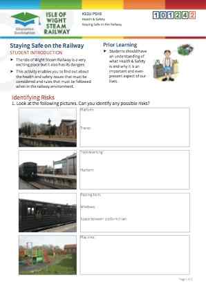 Click to view Resource 101242 Staying Safe on the Railway!