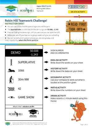 Click to view Resource 105141 Robin Hill Teamwork Challenge! (Multi-Subject)
