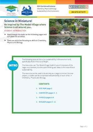 Click to view Resource 109202 Sustainability in the Environment: The Model Village, Godshill